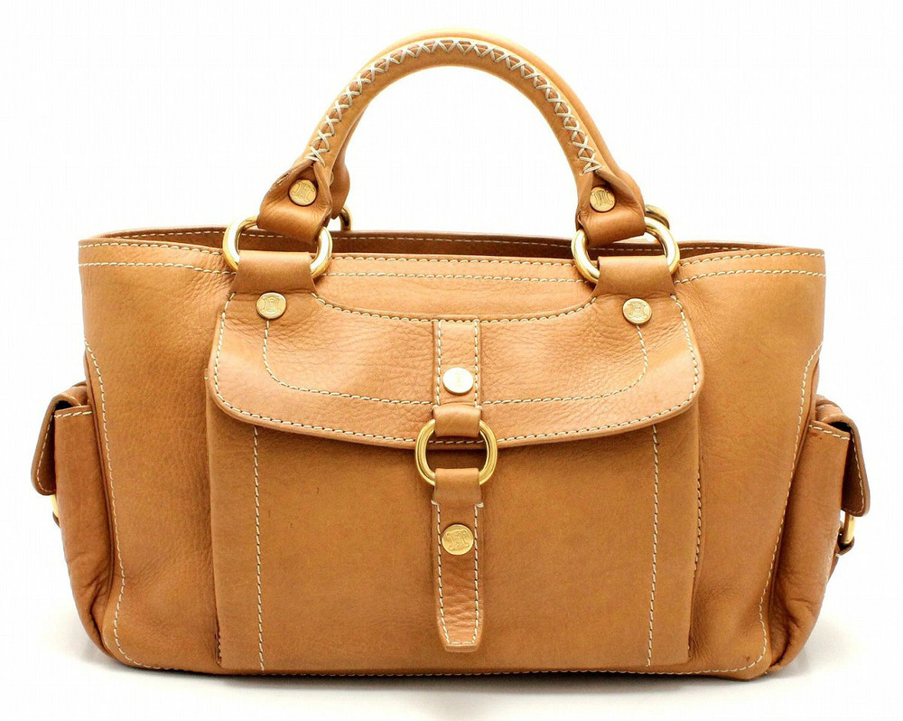 Celine Boogie Bag Handbag Leather Camel Brown